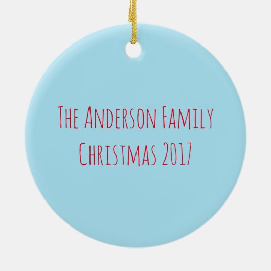 Merry Christmoose Circle Ornament (Achterkant)