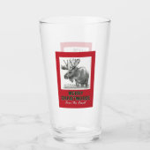 Merry Christmoose Glas (Voorkant)