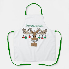 Merry Christmoose Holiday Schort