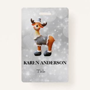 Merry Christmoose met een pet Badge