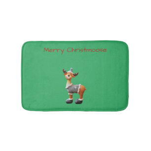 Merry Christmoose met een pet Badmat