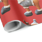 Merry Christmoose met een pet Cadeaupapier (Rol Hoek)