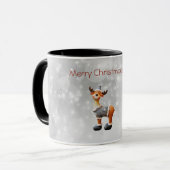 Merry Christmoose met een pet Mok (Voorkant links)