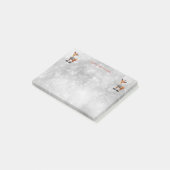 Merry Christmoose met een pet Post-it® Notes (Schuin)