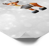 Merry Christmoose met een pet Poster (Hoek)