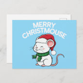 Merry Christmouse Feestdagenkaart (Voorkant / Achterkant)