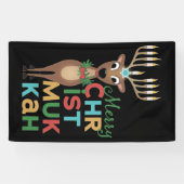 Merry Christmukkah Reindeer Spandoek (Horizontaal)
