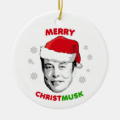 Merry Christmusk Ceramic Ornament (Voorkant)