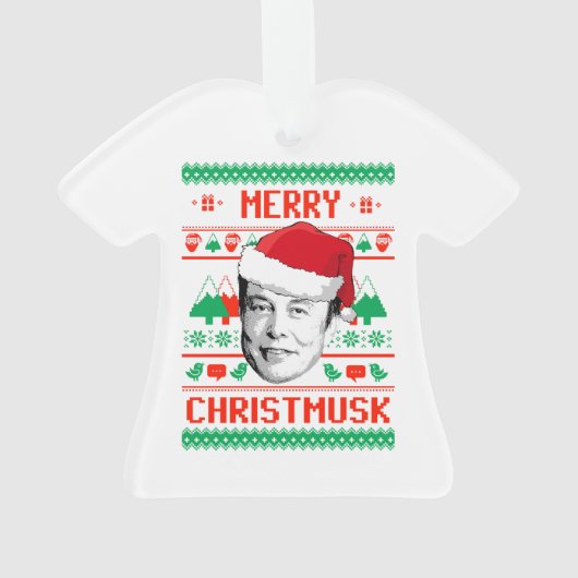 MERRY CHRISTMUSK ORNAMENT (achterkant)