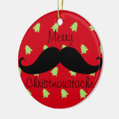 Merry Christmustache Ornament Round (Links)