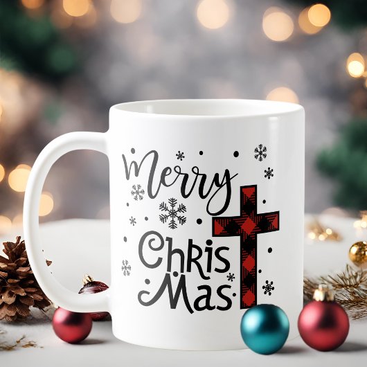 Merry Christus Mas Christelijke Kerstmis Koffiemok