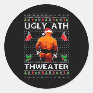 Merry Chrithmith Kith My Ath Butt Viral Fight Me Ronde Sticker