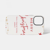 Merry Chritmas iPhone Hoesje (Achterkant horizontaal)