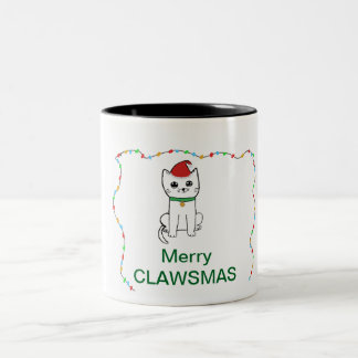 Merry Clawsmas Tweekleurige Koffiemok