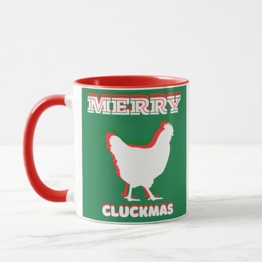 Merry CLUCKMAS koffie mok (Links)