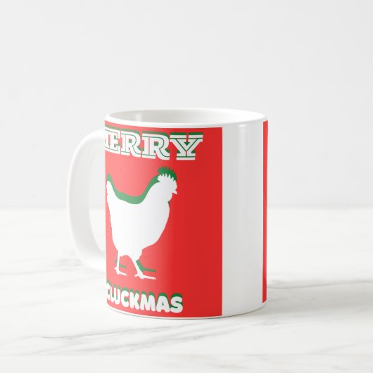 Merry CLUCKMAS tasse à café (Devant gauche)