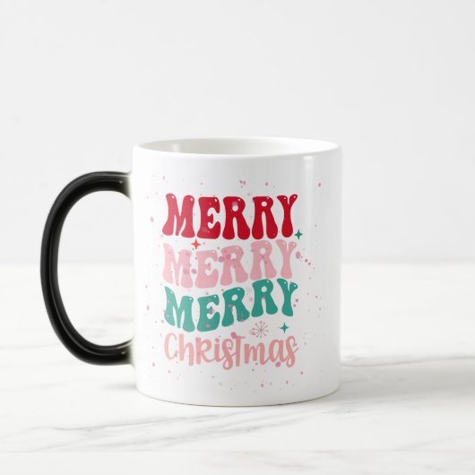 MERRY COLORÉ CHRISTMAS MUG (Gauche)