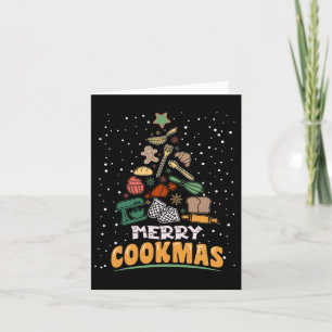 Merry Cookmas Funny Xmas Chef Cooking Christmas Tr Kaart