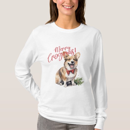 Merry Corgimas T-shirt (Voorkant)