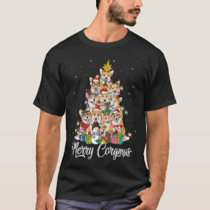 Merry Corgmas Corgi-kerstboom Fairles do T-shirt