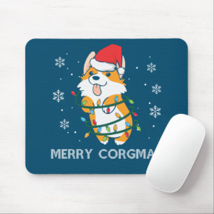 Merry Corgmas Xmas Pajamas Corgi Kerstmis Nerdy Muismat