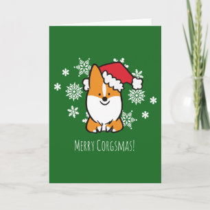 Merry Corgsmas Wenskaart CorgiDingen Feestdagen Kaart