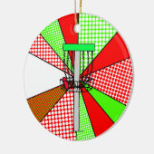 Merry Course-mas Disc Golf Pun gepersonaliseerd Keramisch Ornament (Links)