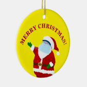 Merry Covid Kerstmis Keramisch Ornament (Rechts)
