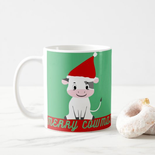 Merry Cowmas Koffiemok (Met donut)