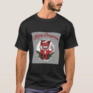 Merry Creepmas Cat T-shirt