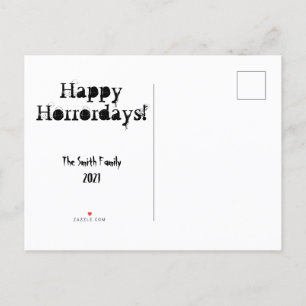  Merry Creepmas Horror-kerstmis Aangepast Briefkaa Uitnodiging Briefkaart