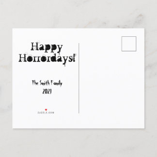  Merry Creepmas Horror-kerstmis Aangepast Briefkaa Uitnodiging Briefkaart