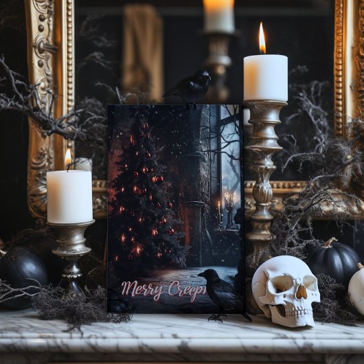 Merry Creepmas-kerstkaart Bedankkaart