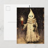 Merry Creepmas Spooky Ghost Gothic Briefkaart (Voorkant / Achterkant)