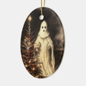 Merry Creepmas Spooky Ghost Gothic Keramisch Ornament (Links)