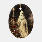 Merry Creepmas Spooky Ghost Gothic Keramisch Ornament (Voorkant)