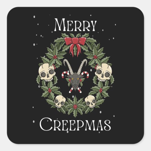 Merry Creepmas Sticker (Voorkant)
