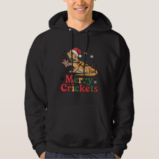 Merry Crickets Lizard Christmas Lights Hoodie