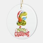 Merry Cristmas Keramisch Ornament (Links)