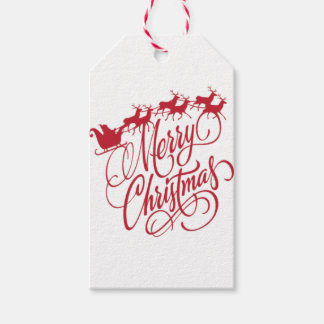 Merry Cristmas renos Cadeaulabel