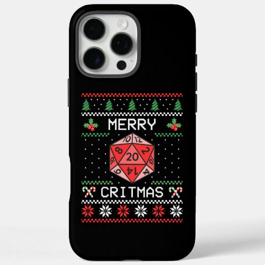 Merry Critmas II - Lelijke Kerst Case-Mate iPhone Case (Achterkant)