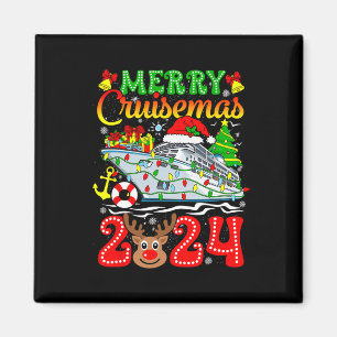 Merry Cruisemas 2024 Cruise Kerstmis Rudolph Xmas Magneet