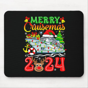 Merry Cruisemas 2024 Cruise Kerstmis Rudolph Xmas Muismat