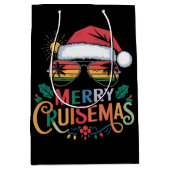 Merry Cruisemas 2024 Kerstman Rendier Medium Cadeauzakje (Voorkant)