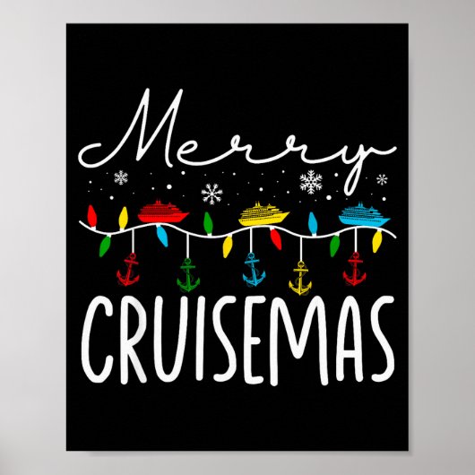 Merry Cruisemas Christmas Family Cruisin Funny Cru Poster (Voorkant)