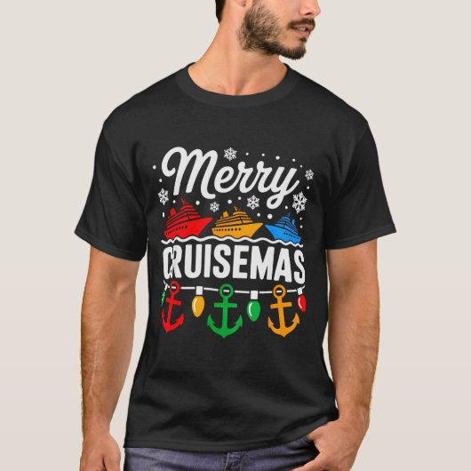 Merry Cruisemas Christmas Family Cruisin Funny Cru T-shirt (Voorkant)