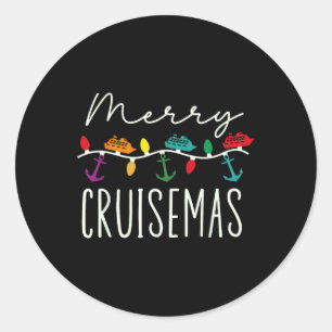 Merry Cruisemas Cruise Kerst Kerstpyjama Holi Ronde Sticker