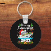 Merry Cruisemas Familie Cruise Kerstmis 2023 Fun B Sleutelhanger (Voorkant)
