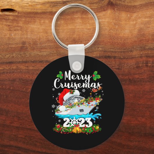 Merry Cruisemas Familie Cruise Kerstmis 2023 Fun B Sleutelhanger (Voorkant)