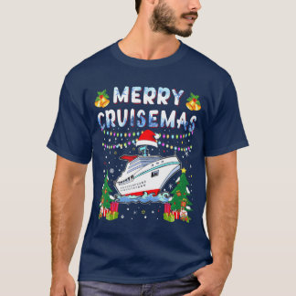 Merry Cruisemas Family Cruise Christmas 2023 vinta T-shirt